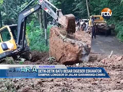 Detik-Detik Batu Besar Digeser Eskavator