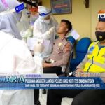 Puluhan Anggota Lantas Polres Ciko Ikuti Tes Swab Antigen