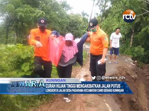 Curah Hujan Tinggi Mengakibatkan Jalan Putus