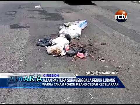 Jalan Pantura Suranenggala Penuh Lubang