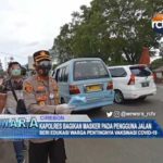 Kapolres Bagikan Masker pada Pengguna Jalan