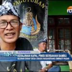 Kerajinan Kapal Pinisi Berbahan Bambu