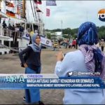 Warga Antusias Sambut Kehadiran KRI Dewaruci