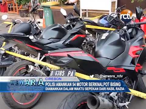 Polisi Amankan 54 Motor Berknalpot Bising