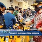 Ribuan Botol Miras dan Knalpot Bising Dimusnahkan