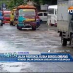 Jalan Protokol Rusak Bergelombang