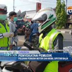 Puluhan Pemudik Motor Dan Mobil Diputar Balik