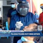 Puluhan Pegawai Ikuti Swab Antigen