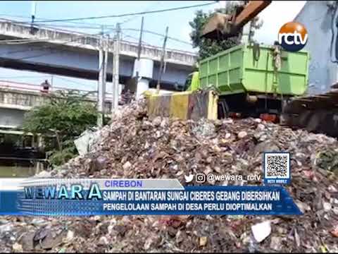 Sampah Di Bantaran Sungai Ciberes Gebang Dibersihkan