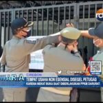 Tempat Usaha Non Esensial Disegel Petugas