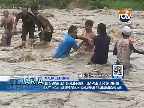 Dua Warga Terjebak Luapan Air Sungai