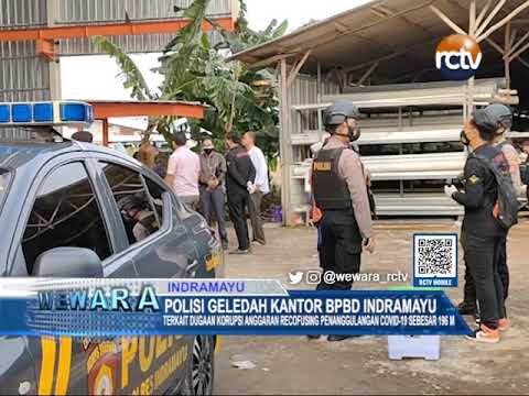 Polisi Geledah Kantor BPBD Indramayu