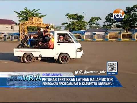 Petugas Tertibkan Latihan Balap Motor