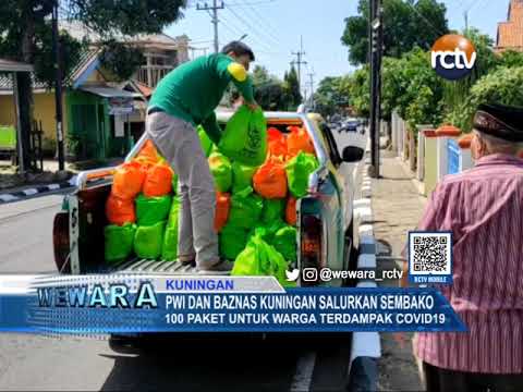 PWI dan Baznas Kuningan Salurkan Sembako