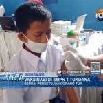 Vaksinasi di SMPN 1 Tukdana