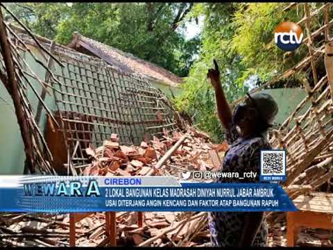 2 Lokal Bangunan Kelas Madrasah Diniyah Nurrul Jabar Ambruk