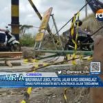 Masyarakat Jebol Portal Jalan Kanci-Sindanglaut