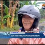 Jalan di Desa Tambelang Dipenuhi Genangan Besar