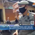 Pol PP Sosialisasi Prokes Lewat Cara Unik