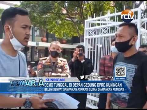 Demo Tunggal di Depan Gedung DPRD Kuningan