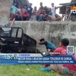 Motor Roda 3 Muatan Gabah Terjebur ke Sungai