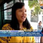 Terekam CCTV, Jambret Rampas Ponsel Anak