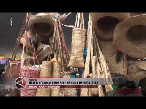 Menilik Kerajinan Karya Suku Marind Alim Di PON Papua