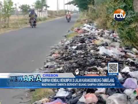 Sampah Kembali Menumpuk Di Jalan Karangsembung-Tambelang