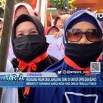 Pedagang Pasar Desa Jungjang Demo di Kantor DPRD dan Bupati