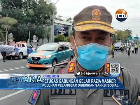 Petugas Gabungan Gelar Razia Masker