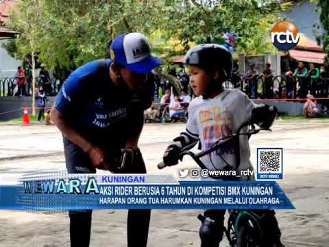Aksi Rider Berusia 6 Tahun di Kompetisi BMX Kuningan