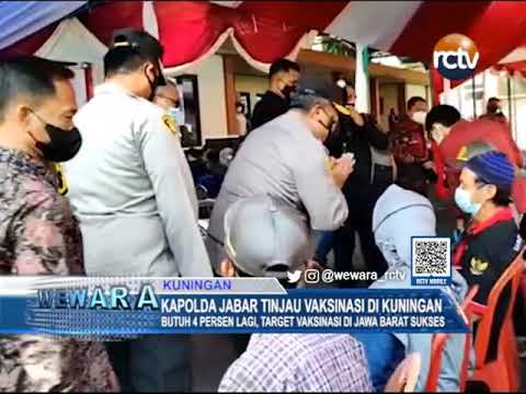 Kapolda Jabar Tinjau Vaksinasi di Kuningan