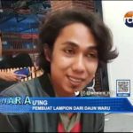 Lampion dari Daun Waru dan Pohon Pisang Kering