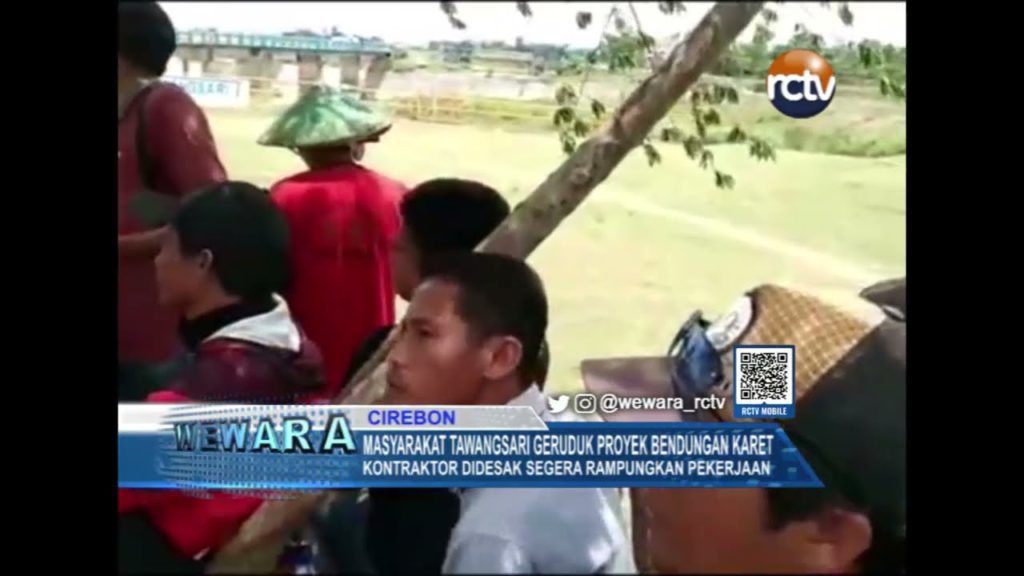 Masyarakat Tawangsari Geruduk Proyek Bendungan Karet