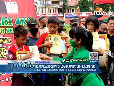 200 Anak Adu Cepat di Lomba Maraton 4 Kilometer