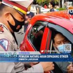 Pemudik Nataru akan Dipasang Stiker