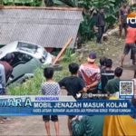 Mobil Jenazah Masuk Kolam