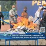 KPP Bea dan Cukai Musnahkan Rokok dan Barang Ilegal
