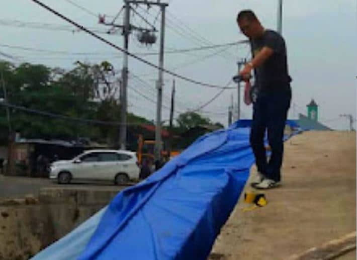 Satu Bulan Diresmikan Bupati, Jembatan 10 M Ini Sudah Rusak,