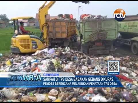 Sampah di TPS Desa Babakan Gebang Dikuras