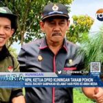 HPN, Ketua DPRD Kuningan Tanam Pohon