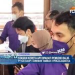 Stasiun Kereta Api Dipadati Pemudik Balik