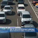 Ruas Tol dan Jalur Arteri Padat di Arus Balik