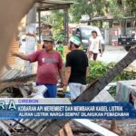 Kobaran Api Merembet Dan Membakar Kabel Listrik