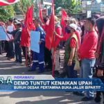 Demo Tuntut Kenaikan Upah