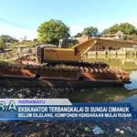 Ekskavator Terbangkalai di Sungai Cimanuk