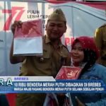 10 Ribu Bendera Merah Putih Dibagikan di Brebes