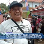 Penyaluran BPNT di Kel. Perbutulan