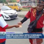 Pawai Belasan Singa Depok di Indramayu