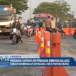 Persiapan Contraflow Perbaikan Jembatan Kalijaga